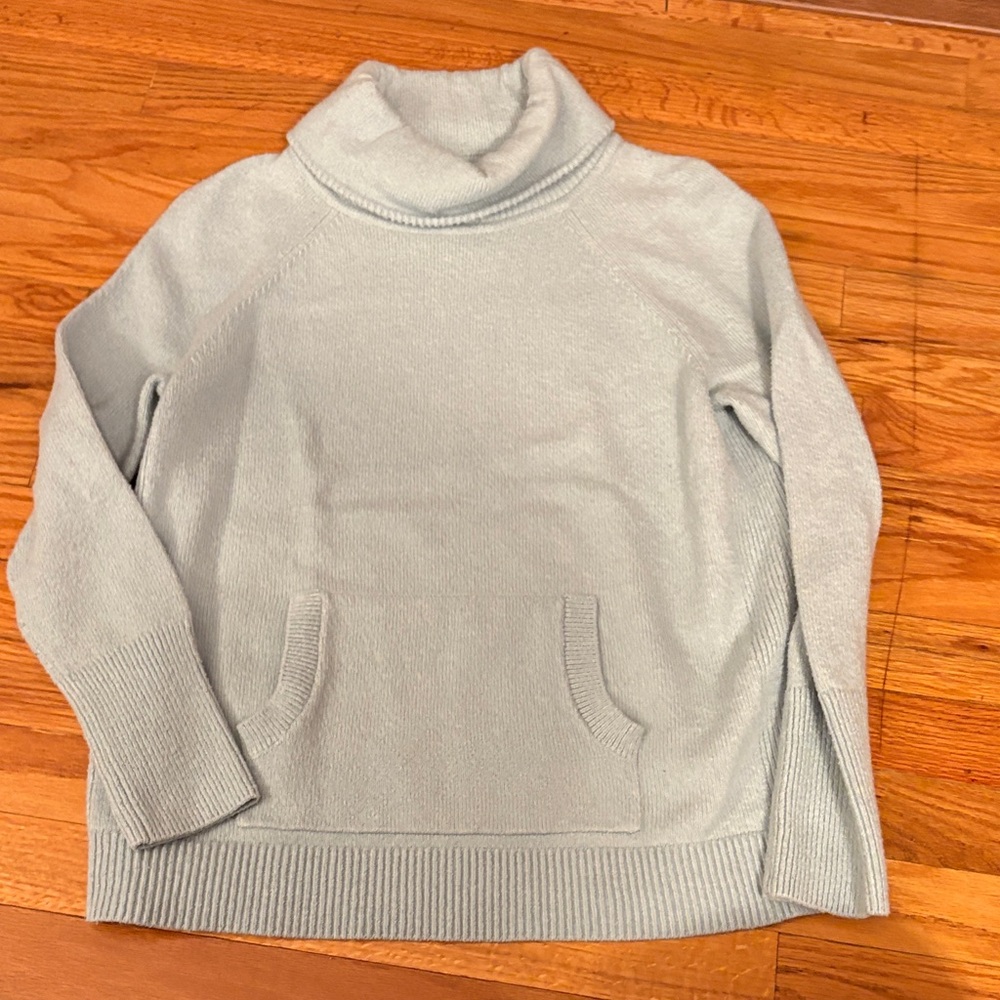 SNOW DAY SAVINGS! LOFT Soft Blue Cowl Neck Sweater